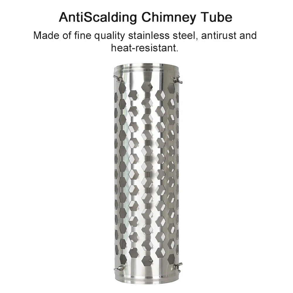 Stainless Steel Chimney Accessory for Tent Stoves W1887