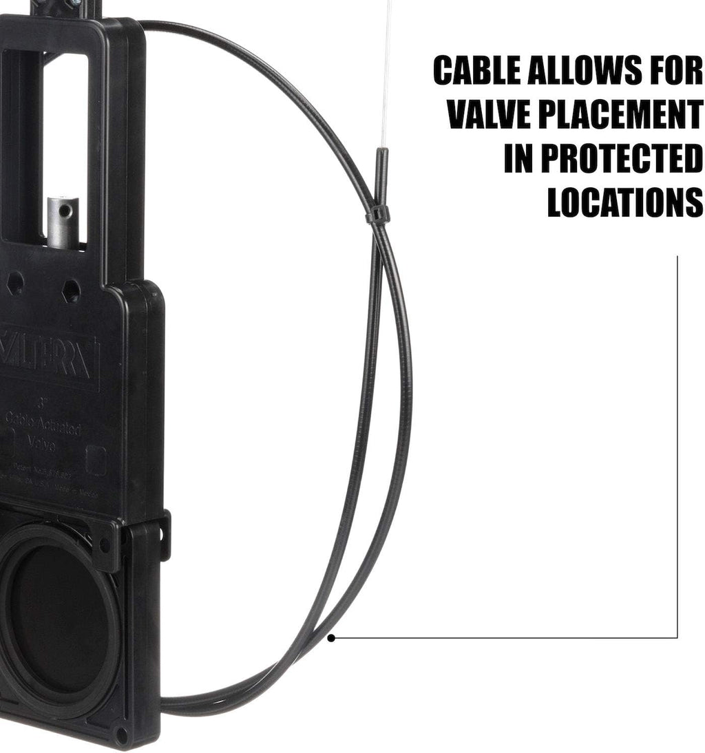 72 Flexible Cable Kit with 1-1/2 Valve, Black K941