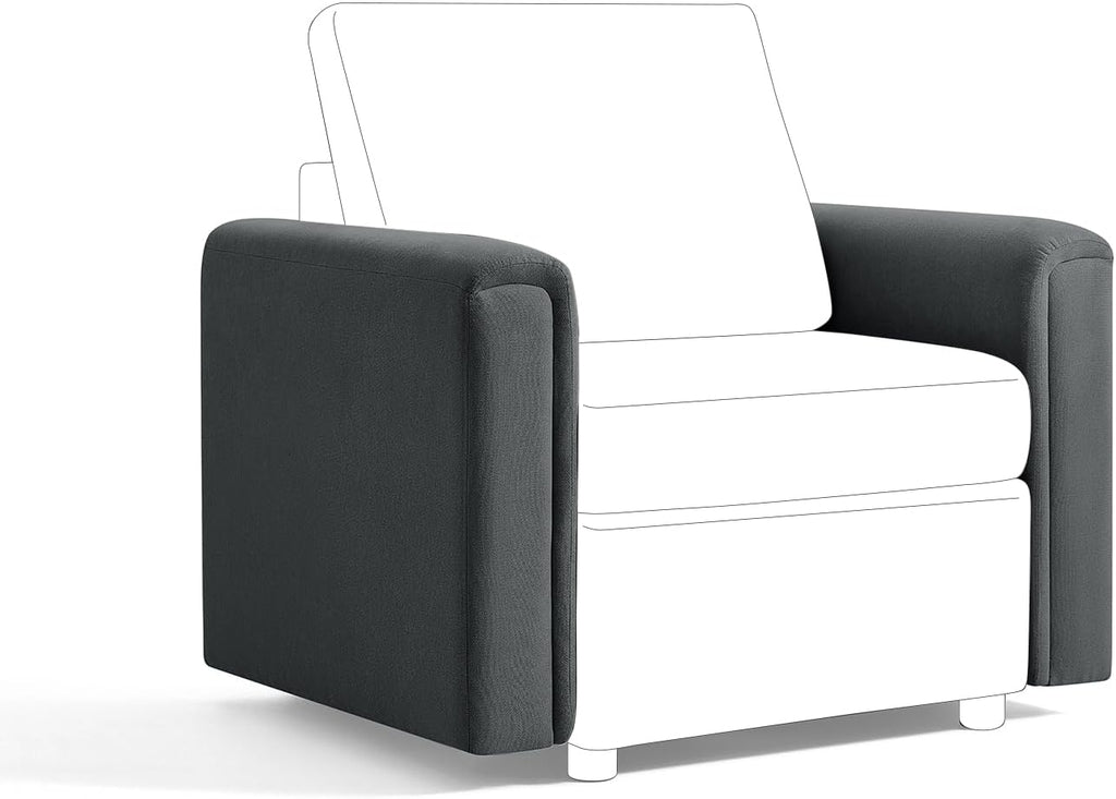 Dark Gray Modular Sectional Sofa T9172