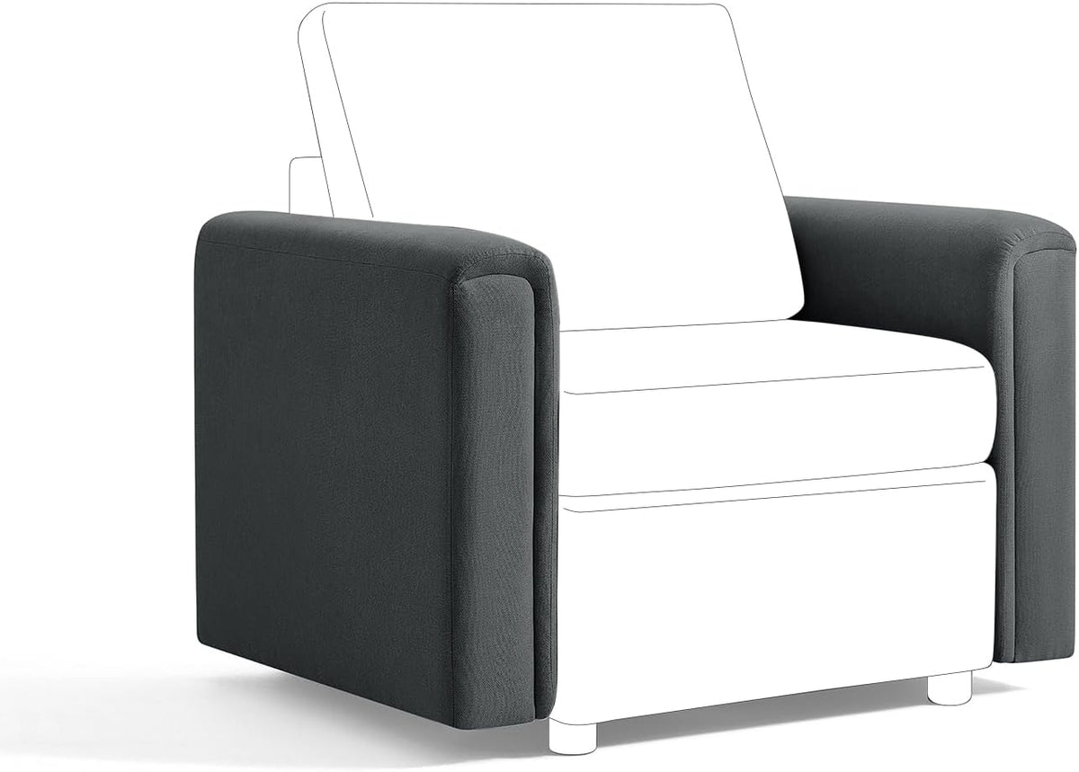Dark Gray Modular Sectional Sofa T9172