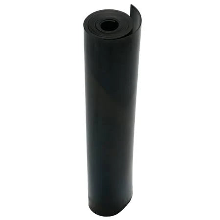Black 3/16 in. Thick x 36 in. Length x 168 in. Width Rubber Sheet G709