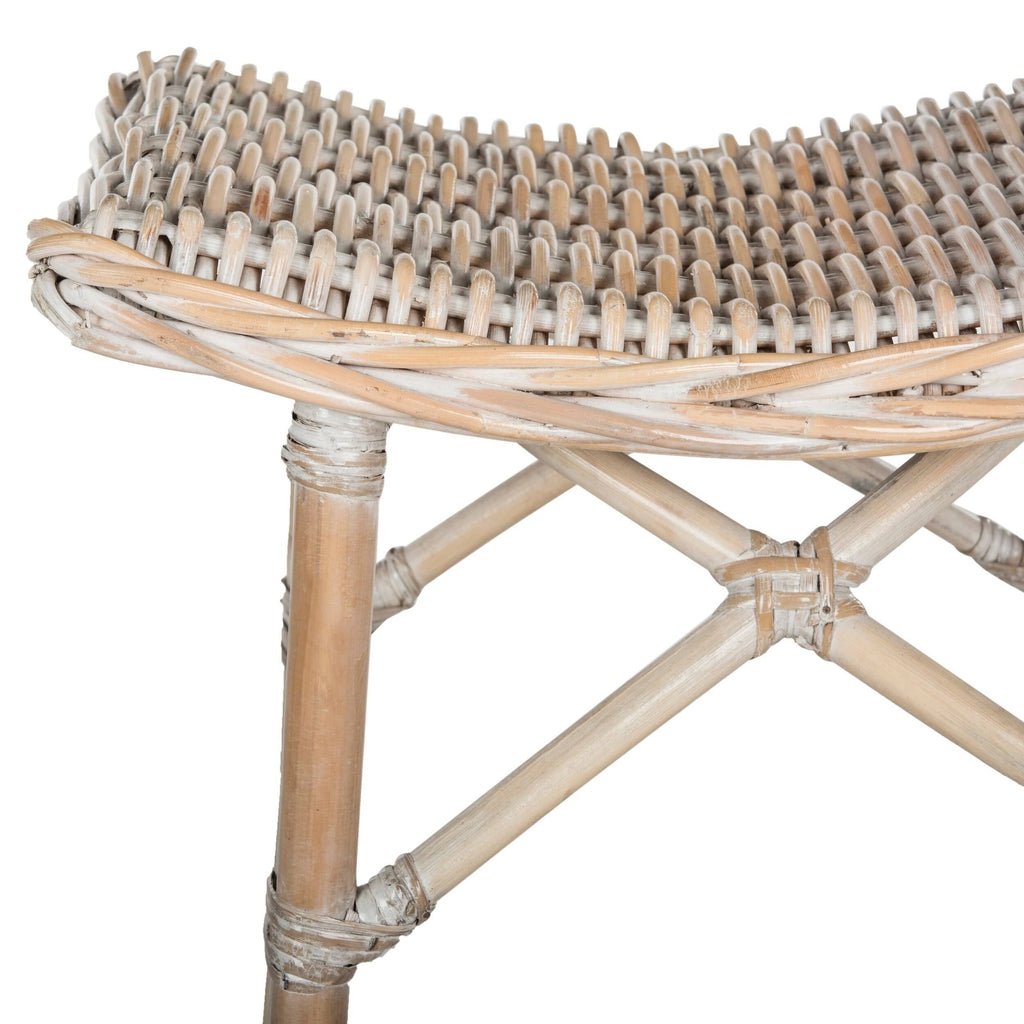 Natural Washed Wicker Bar Stool Q79868