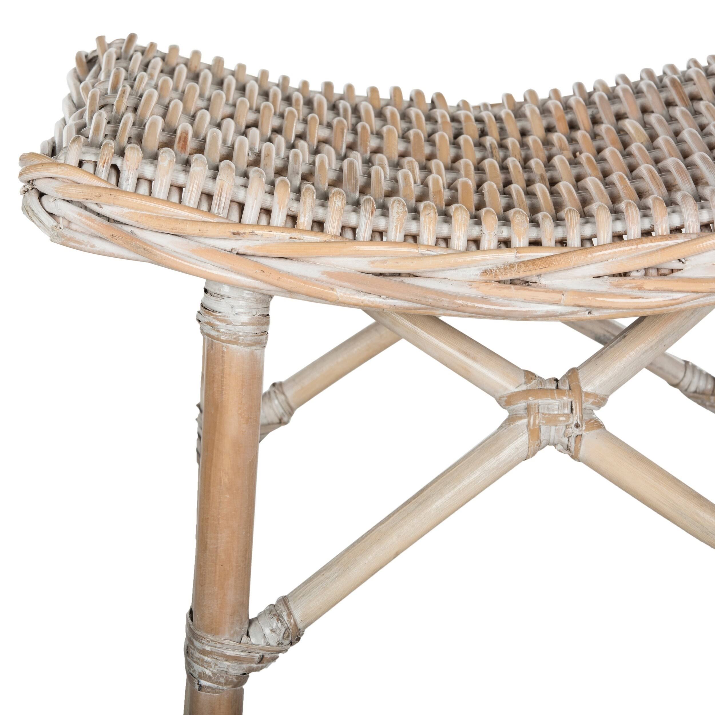 Natural Washed Wicker Bar Stool Q79868