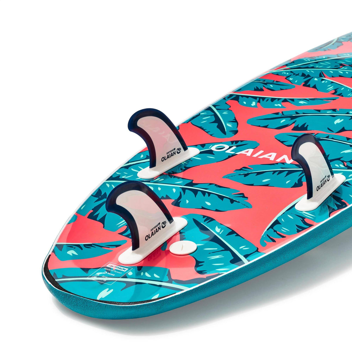 7x22 Foam Surfboard with Leash and 3 Fins X75284