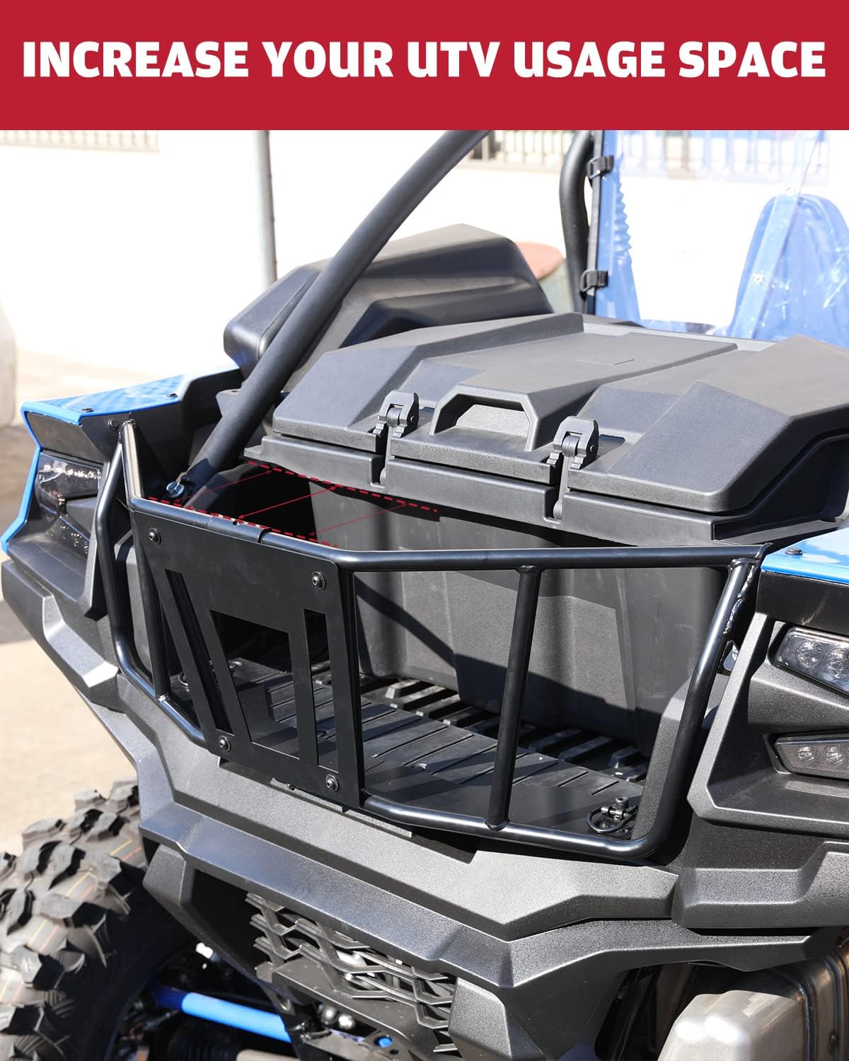 Heavy Duty Steel Black Bed Enclosure for Kawasaki Teryx KRX 1000 I270