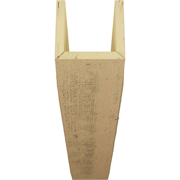 6x22W x 6x22H x 10&L 3-Sided Rough Sawn Faux Wood Ceiling Beam V616995