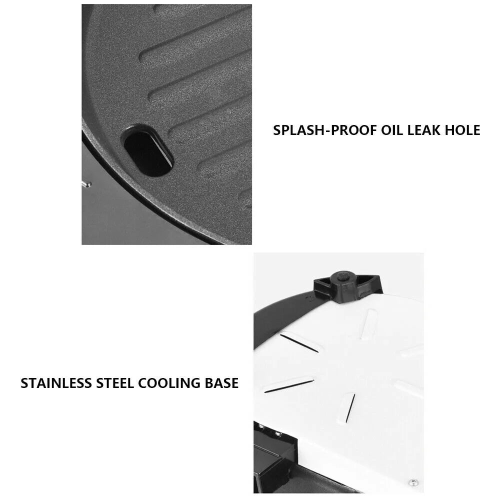 Portable 2-IN1 Electric Hot Pot BBQ Non-stick Grill Pan M607153