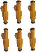 6pcs Fuel Injectors 4Holes Replacement For Jeep 4.0L L10284