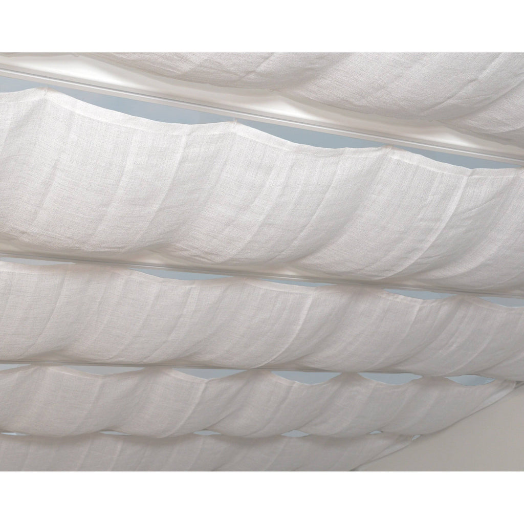 White Patio Cover Blinds V86691