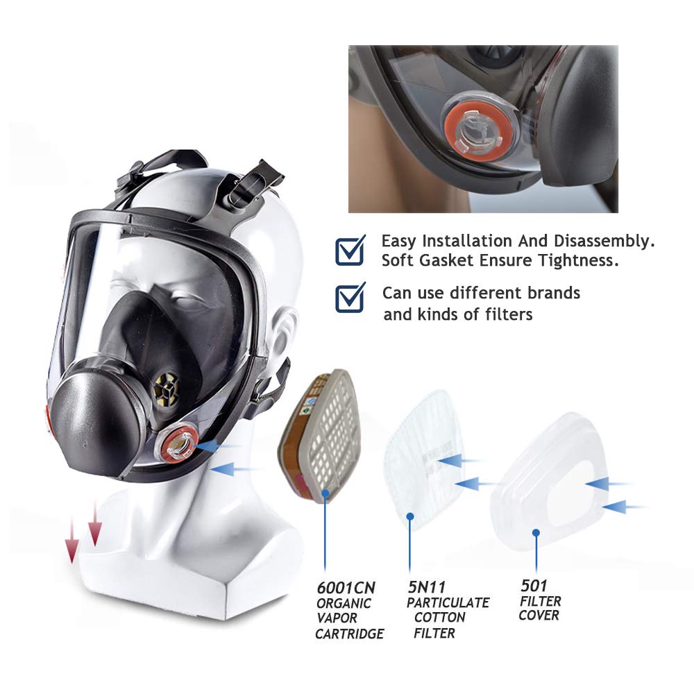 Full Face Respirator Pack of 2 M500