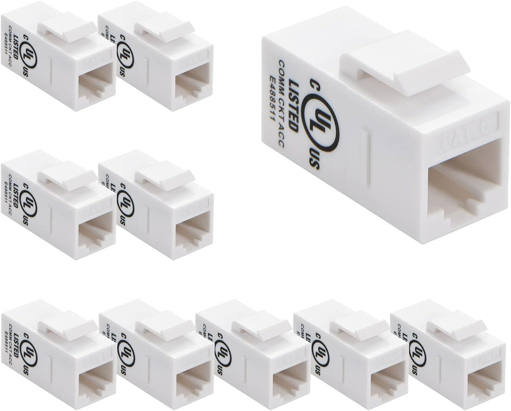 Cat.6 RJ45 Inline Coupler Female-Female 50-Pack Orange E9411
