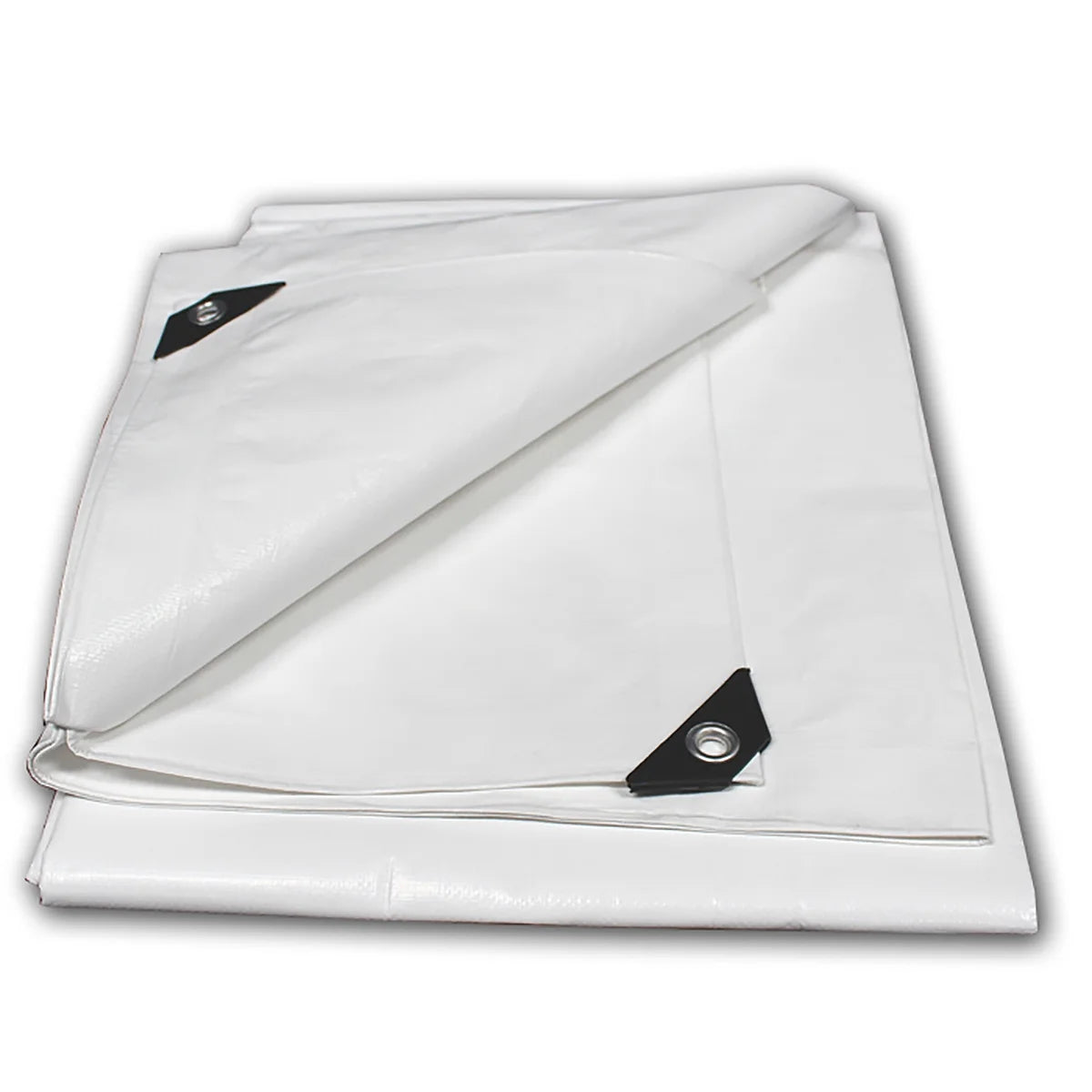 White 16’ x 20’ Polyethylene Tarp with Aluminum Grommets Z61851