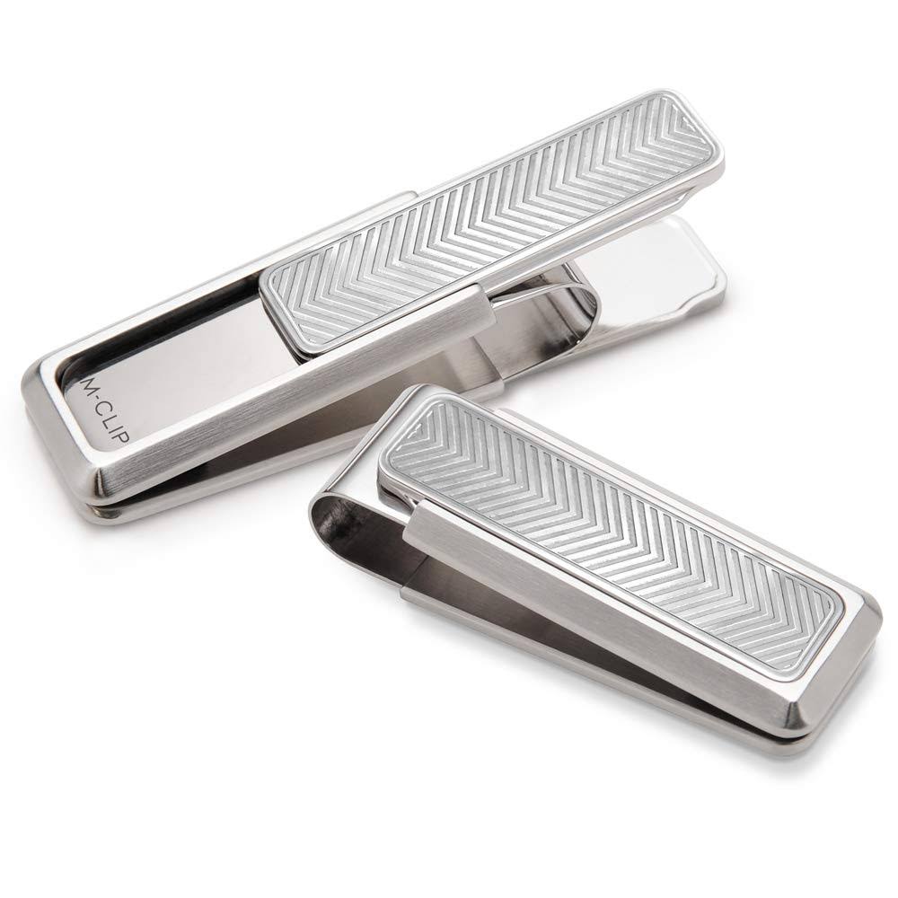 Grey Stainless Steel Money Clip F21218