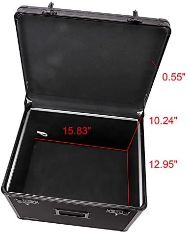 Locking File Storage Chest, Tactical Black, Pack of 2 J382