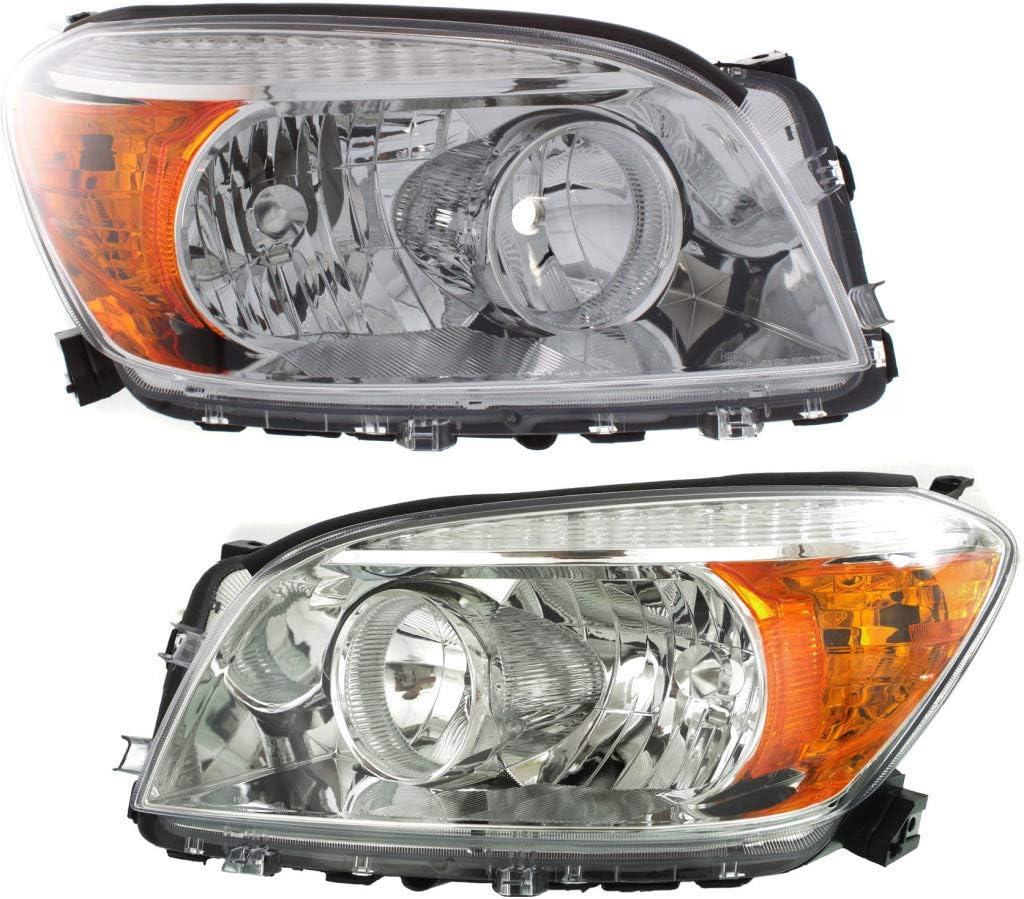 Chrome Headlight Pair for 2006 2007 2008 Toyota RAV4 G3910