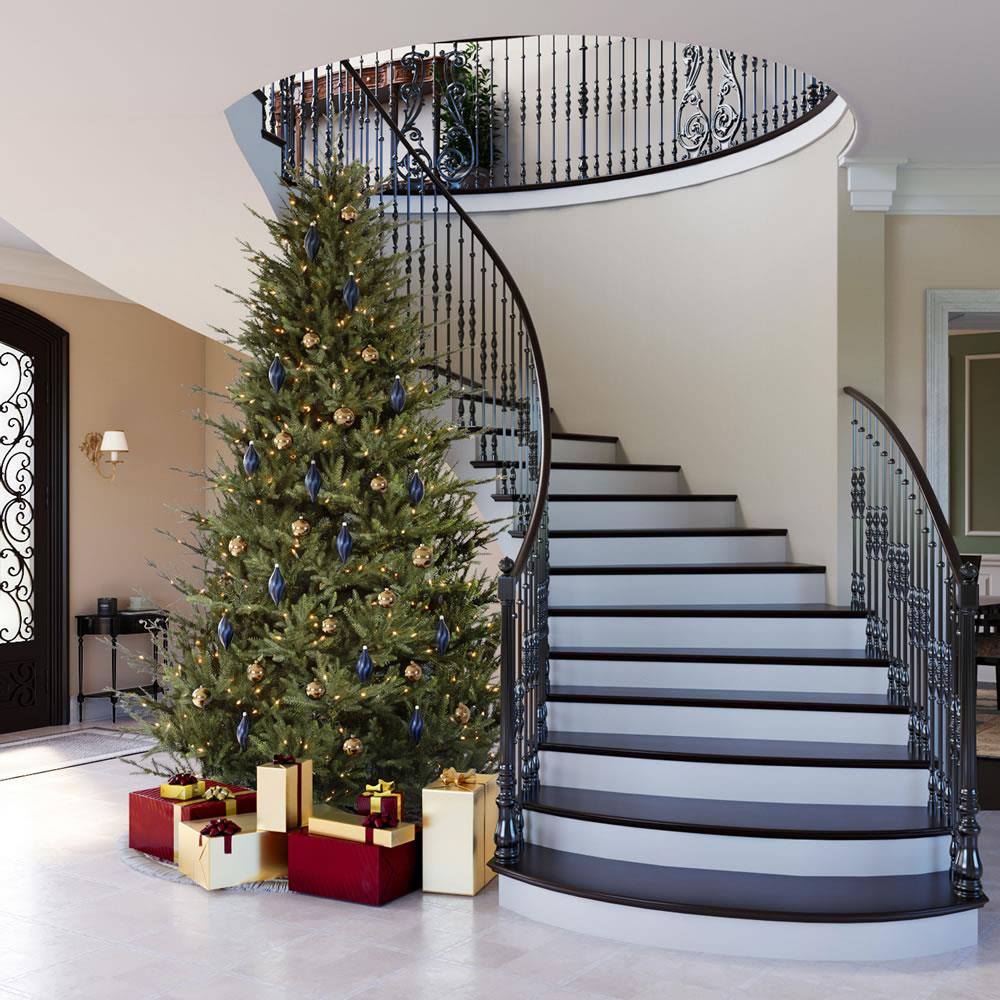 6.5 ft Itasca Frasier Tree with 600 Warm White LED Lights E887