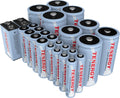 26-Cell NiMH Rechargeable Battery Package: 8AA/8AAA/4C/4D/2 9V J93783