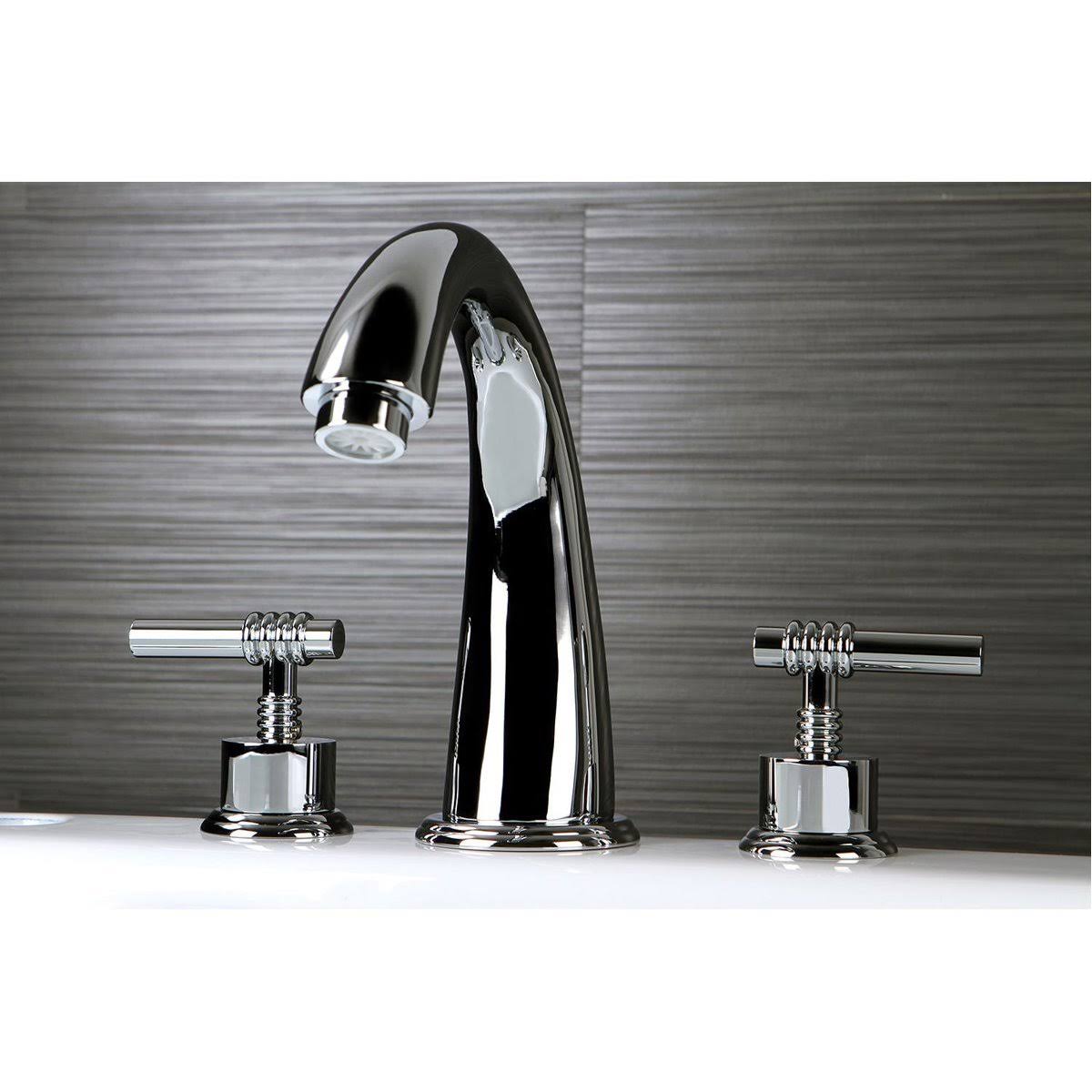 Satin Nickel Two-Handle Roman Tub Filler P61627