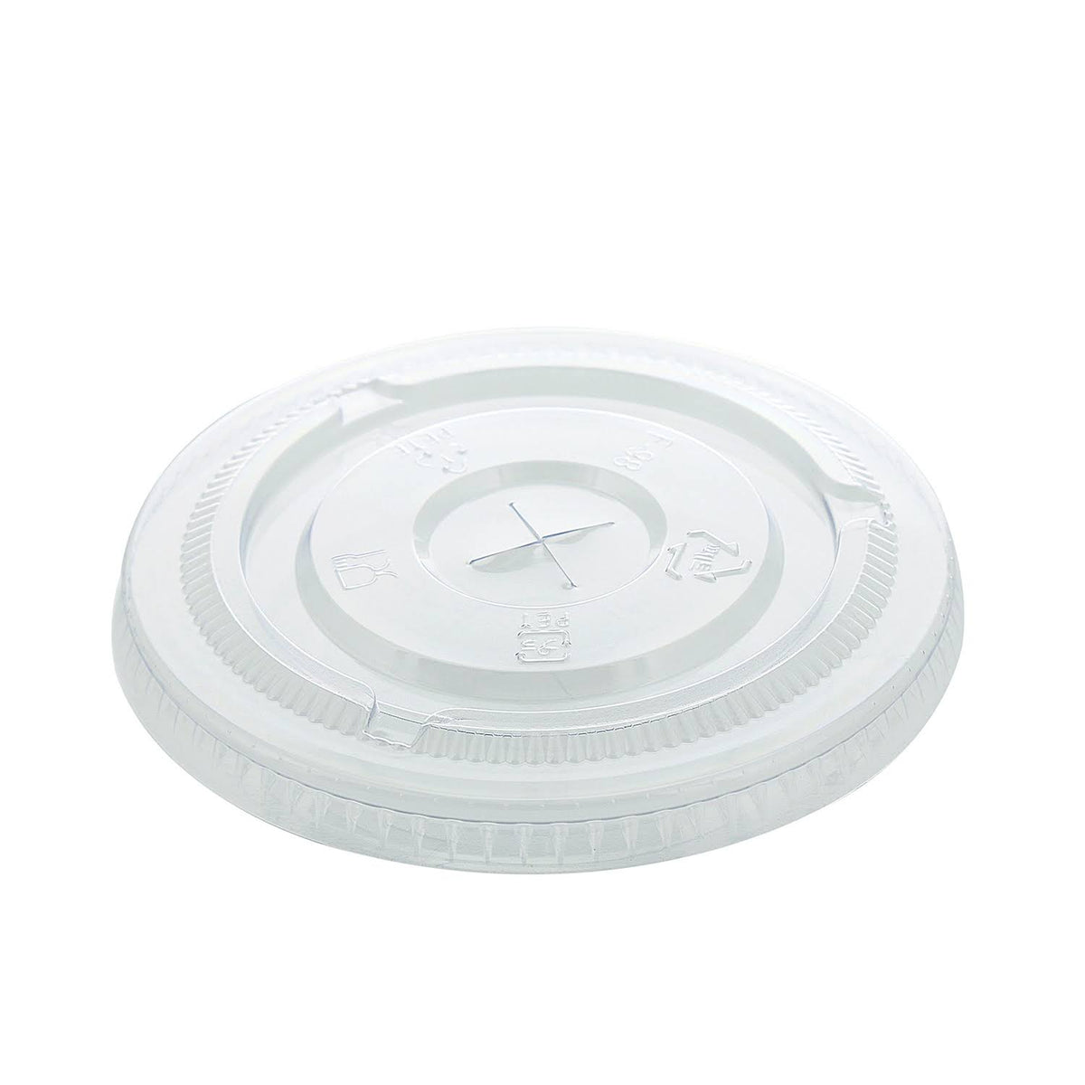 Clear Pet Lids with Straw Slots, Case of 1,000 U8711