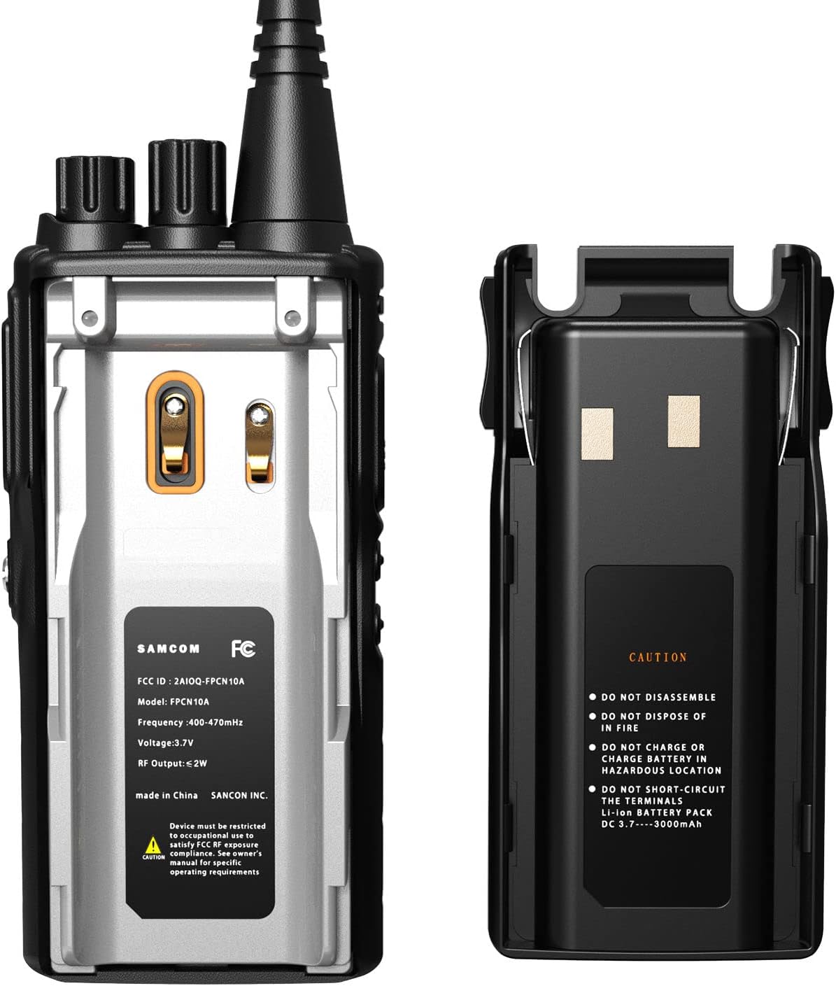 6 Packs UHF Two Way Radios with Earpieces B32987