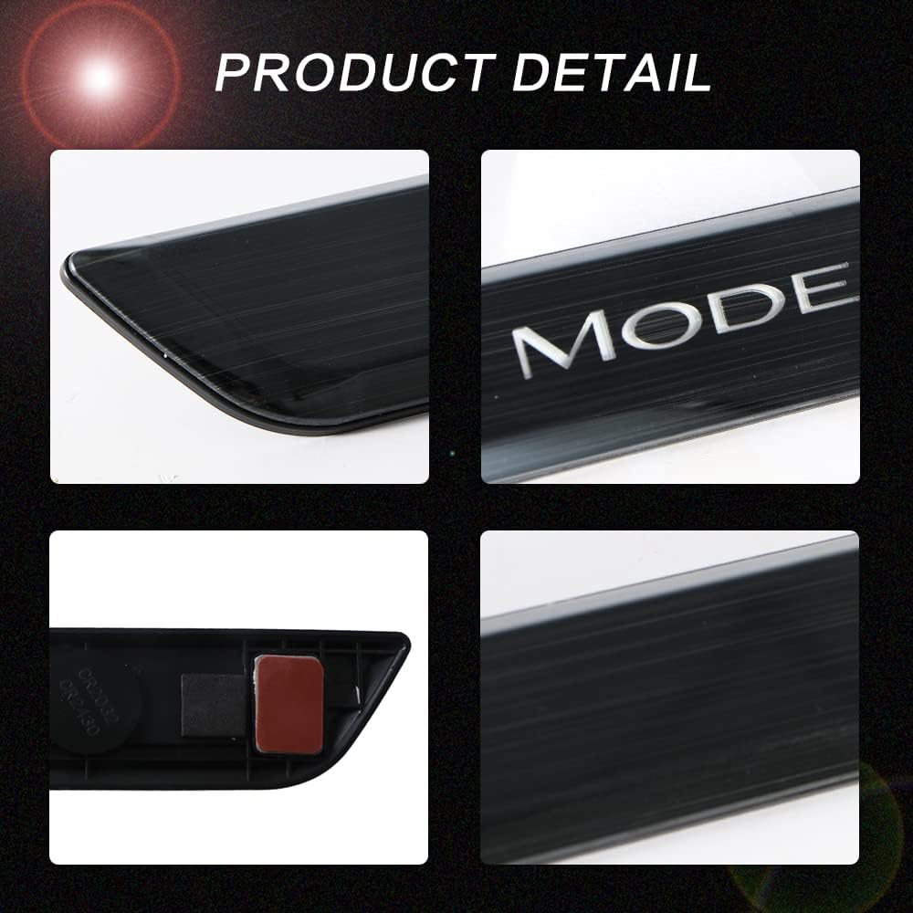 Door Sill Protector with LED Light, 4 Pieces Front/Rear Sill Plate Protector W51315