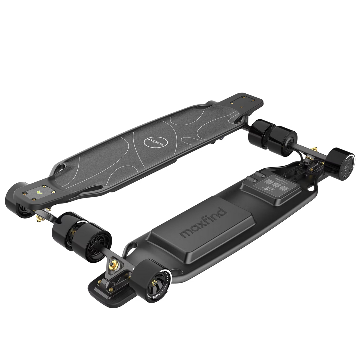 Electric Skateboard with Remote, 24 MPH Top Speed, 15 Mile Range, 1300W Dual Hub Motor U611764
