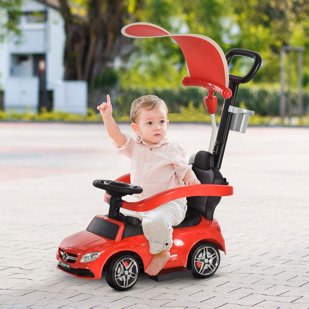 Red 3 in 1 Ride on Push Car with Sun Canopy N183173