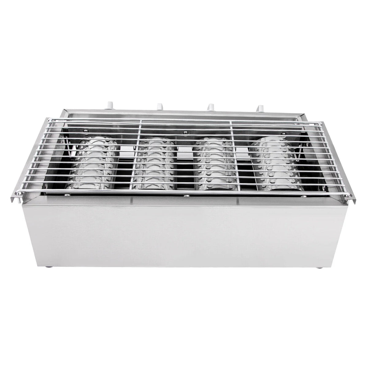 4-Burner Portable Propane Gas Grill with Steel Hood D593404