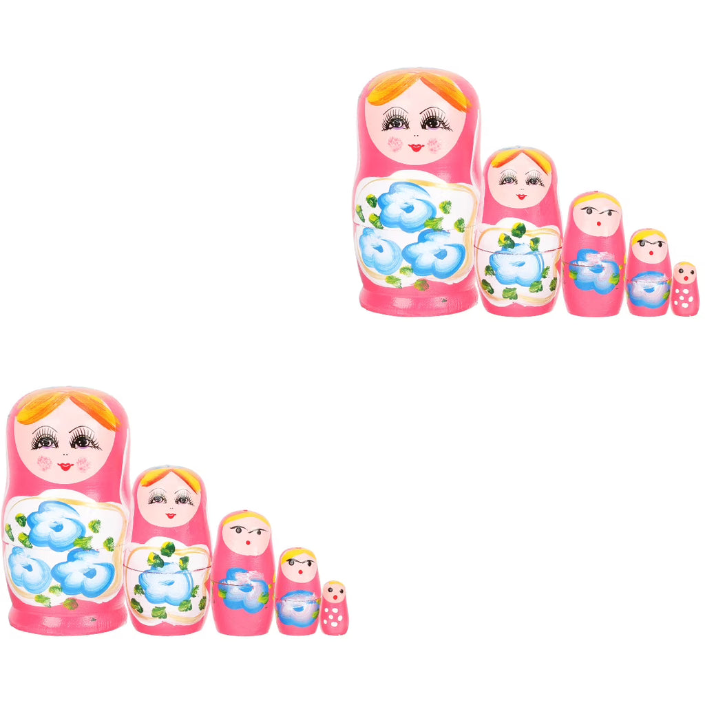Pink Stackable Matryoshka Dolls K2409
