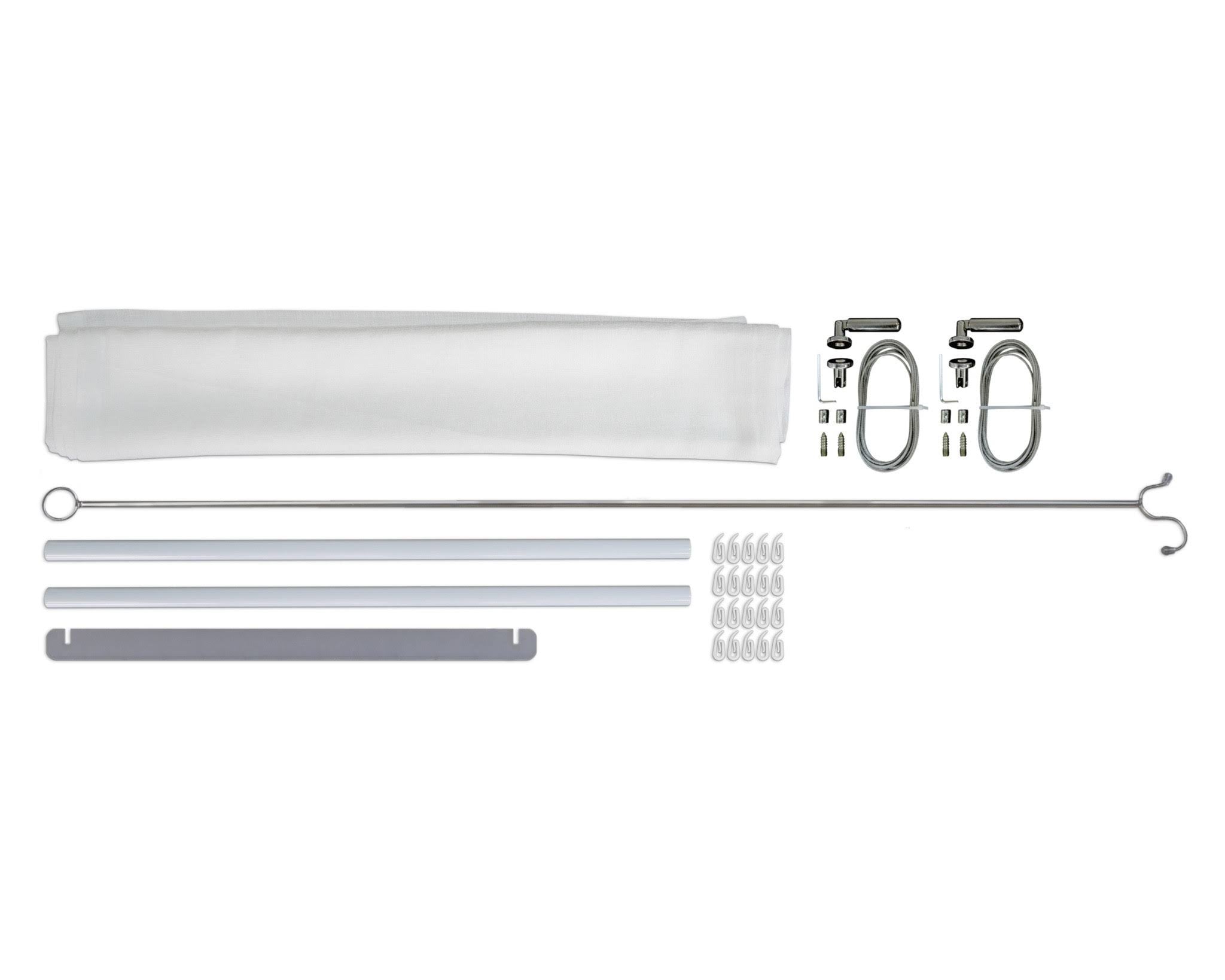 White Patio Cover Blinds V86691