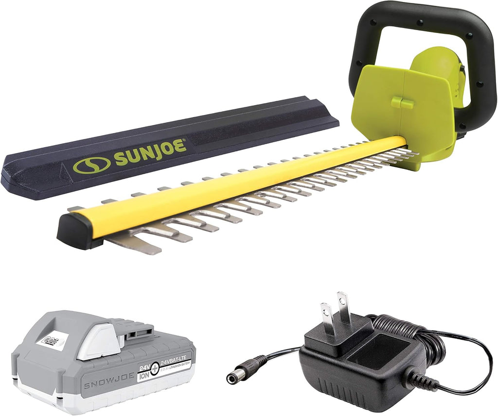 24V Cordless Handheld Hedge Trimmer Kit with 2.0 Ah Battery and Quick Charger, Pack of 2 Q4738