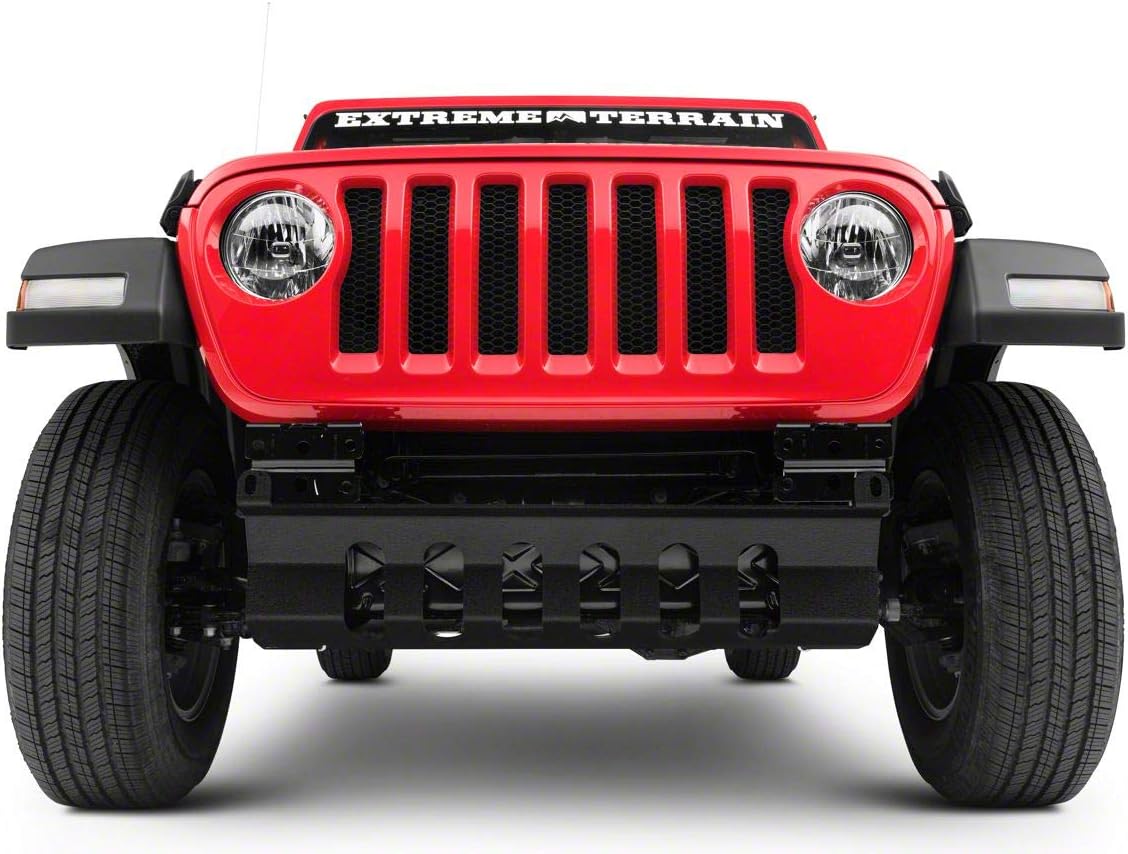 Skid Plate Compatible with Factory Bumpers for Jeep Wrangler JL P23828