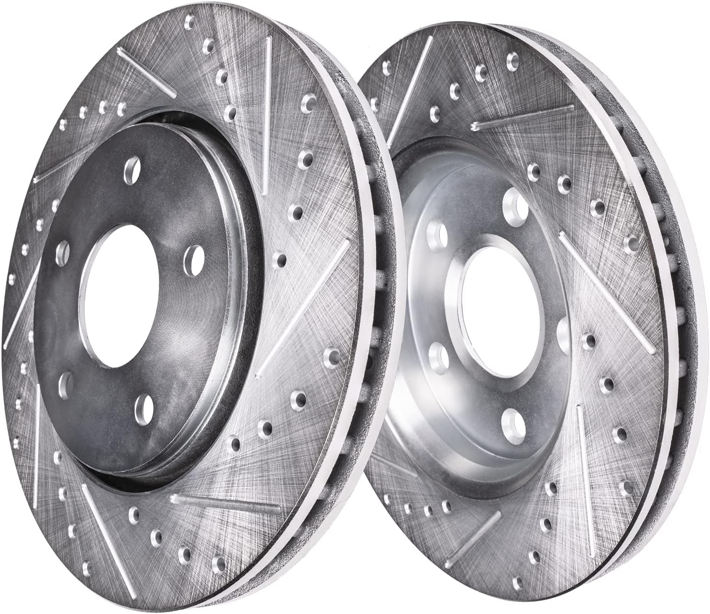 Front Disc Rotors and Brake Pads 6pc Set P408204