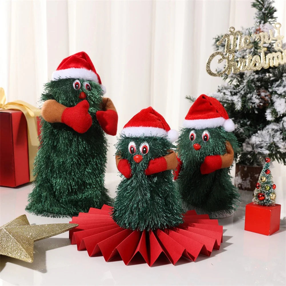 Christmas Tree Plush Toy Dancing Singing Doll X9501