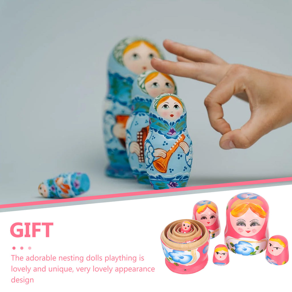 Pink Stackable Matryoshka Dolls K2409