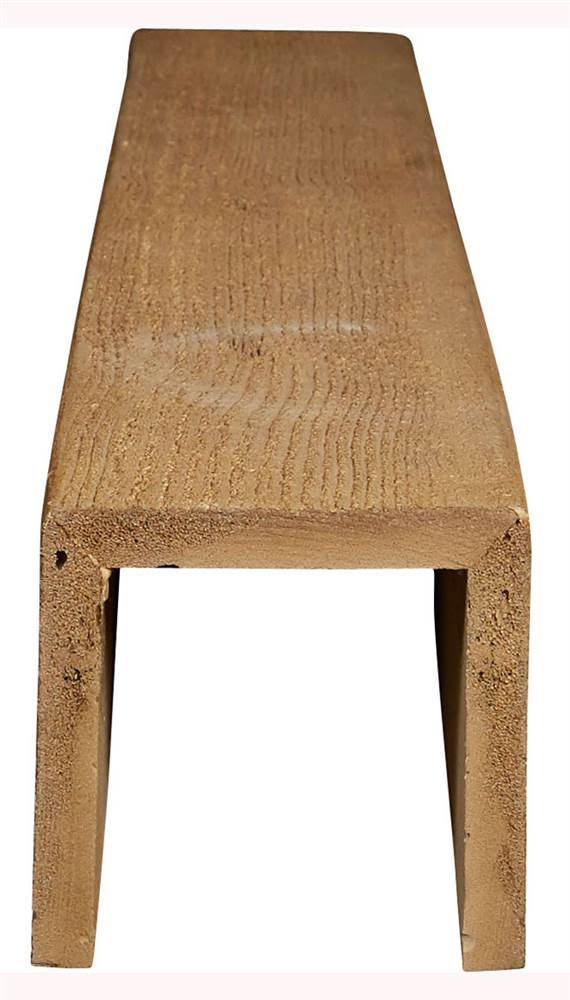 6x22W x 6x22H x 10&L 3-Sided Rough Sawn Faux Wood Ceiling Beam V616995