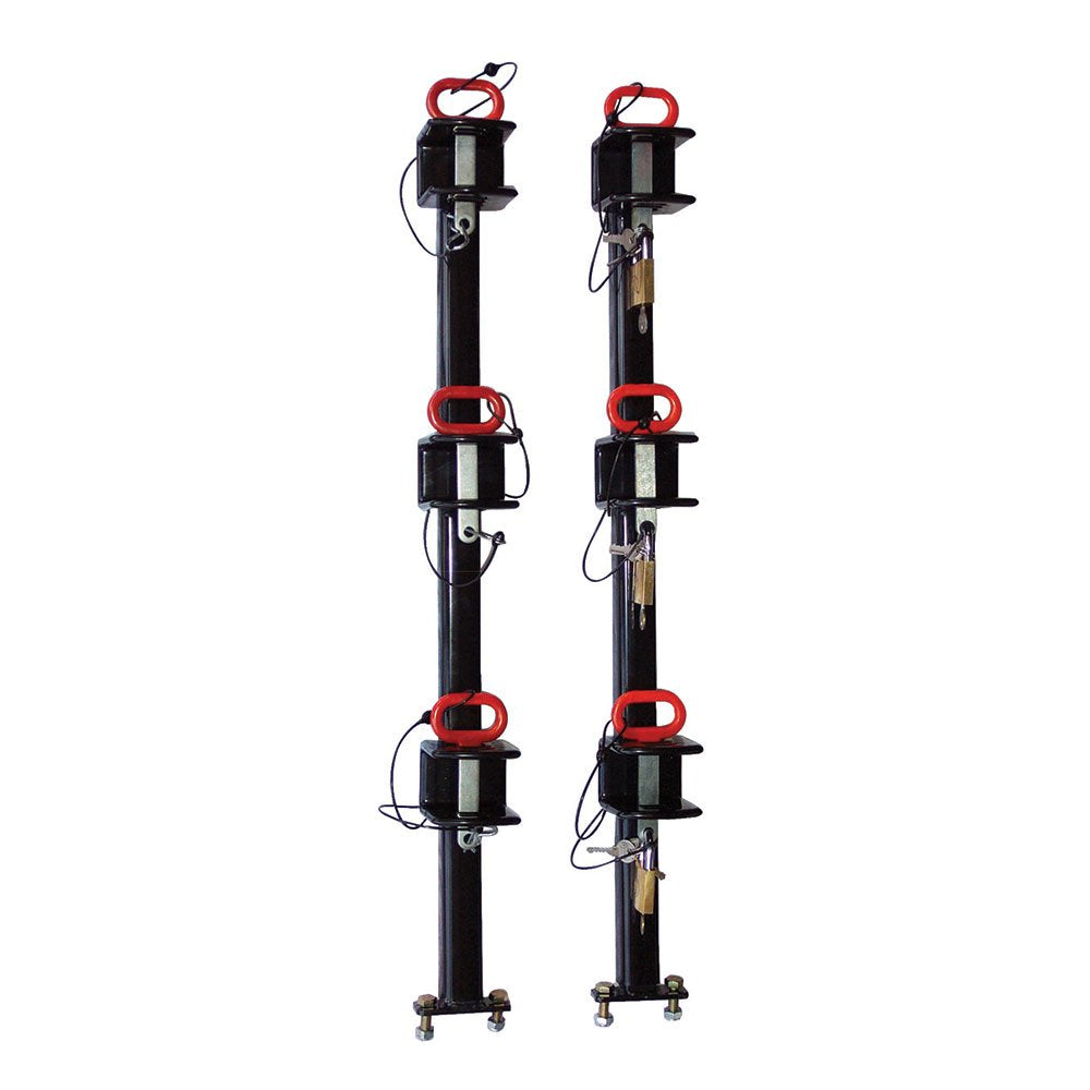Vinyl Coated Equipment Racks for Open Trailer Adjustable Mount D78174
