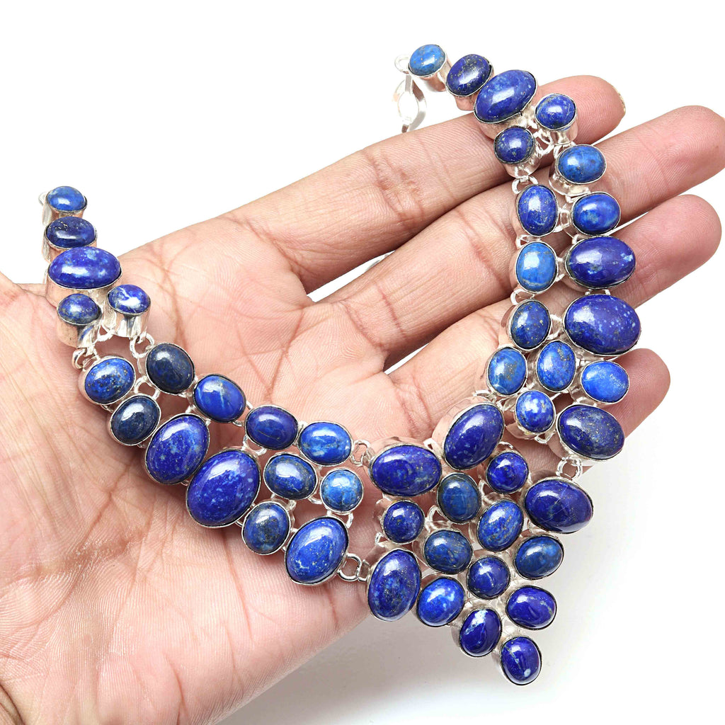 Lapis Lazuli Cabochon Gemstone Necklace S512040