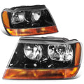 Black Housing Amber Side Headlight Headlamps for Jeep Grand Cherokee I429