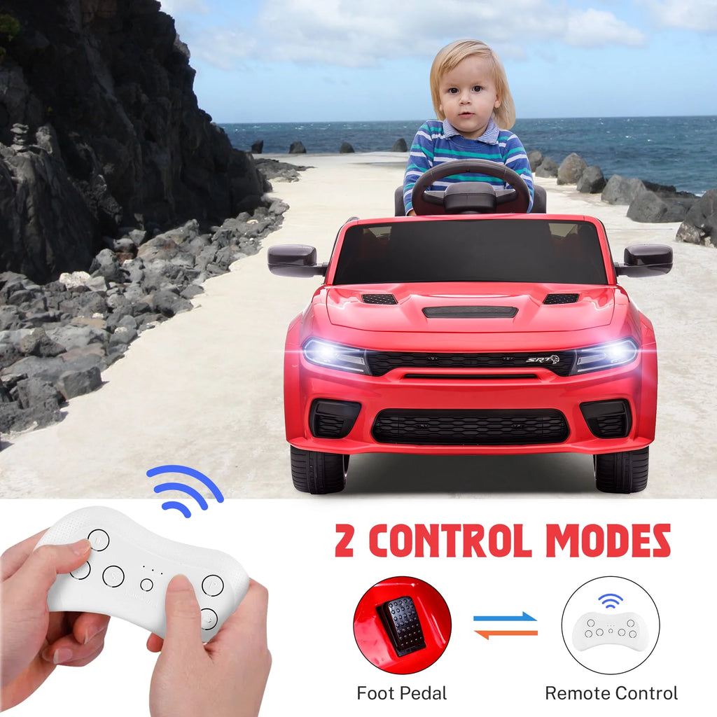 Red 12V Battery Powered Ride On Car with Parent Remote Control W131