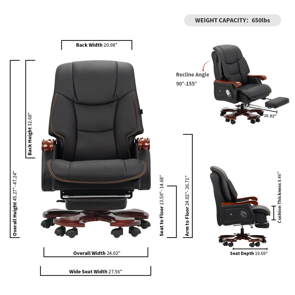 Leather Executive Swivel Office Chair V158