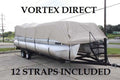 20' Ultra 3 Pontoon/Deck Boat Cover with Elastic and Straps Z541039