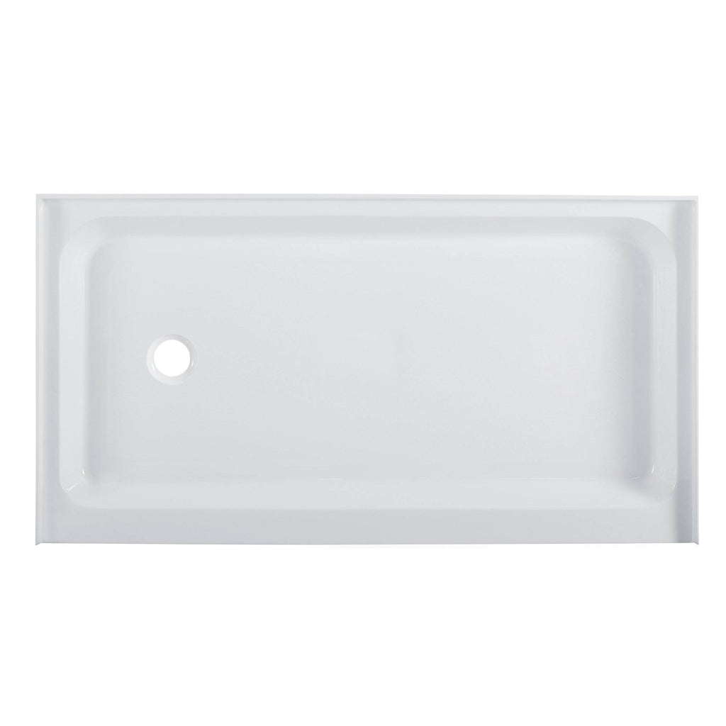 Single Threshold Shower Base Drain Location: Left P613667