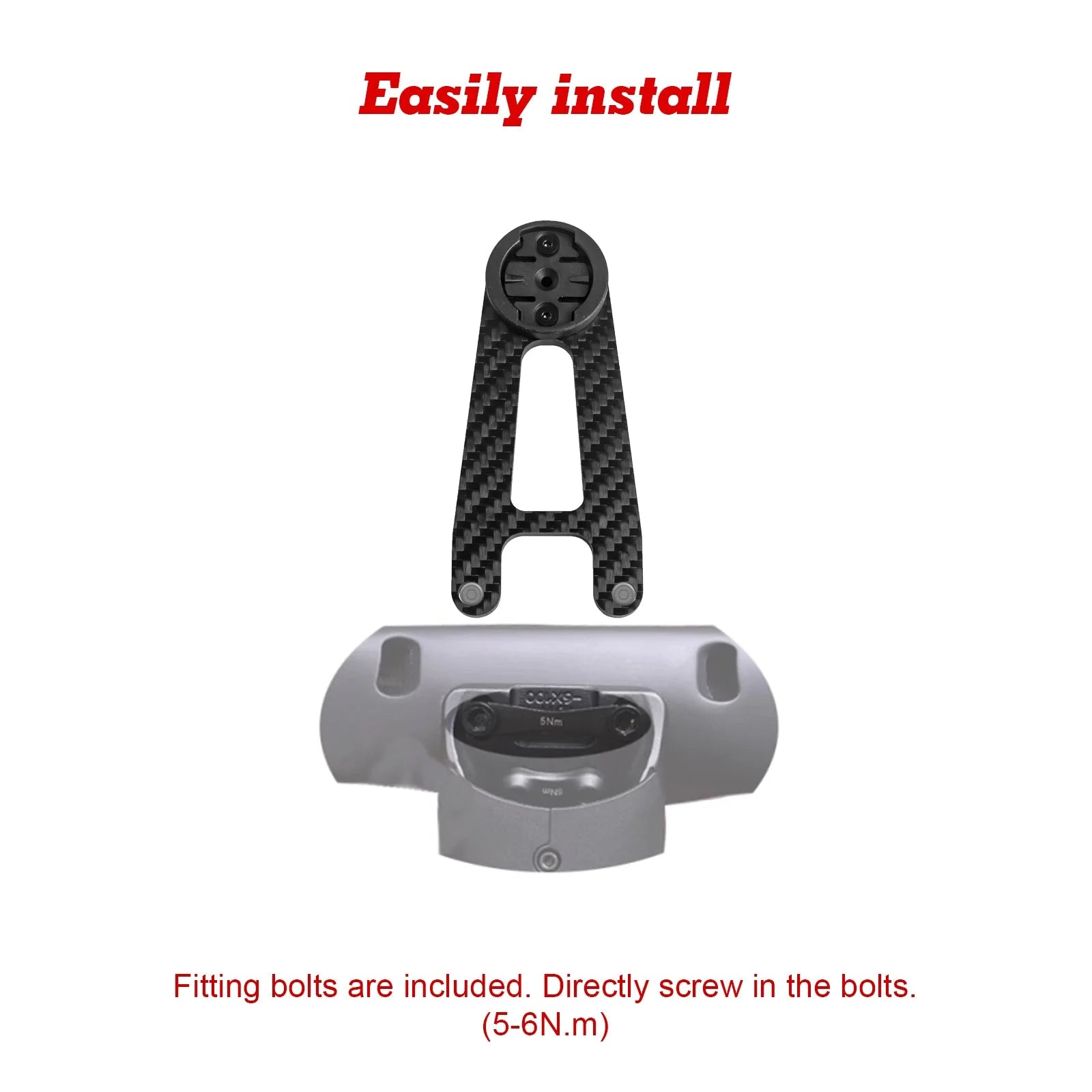 Carbon Fiber Computer Mount Holder W3912