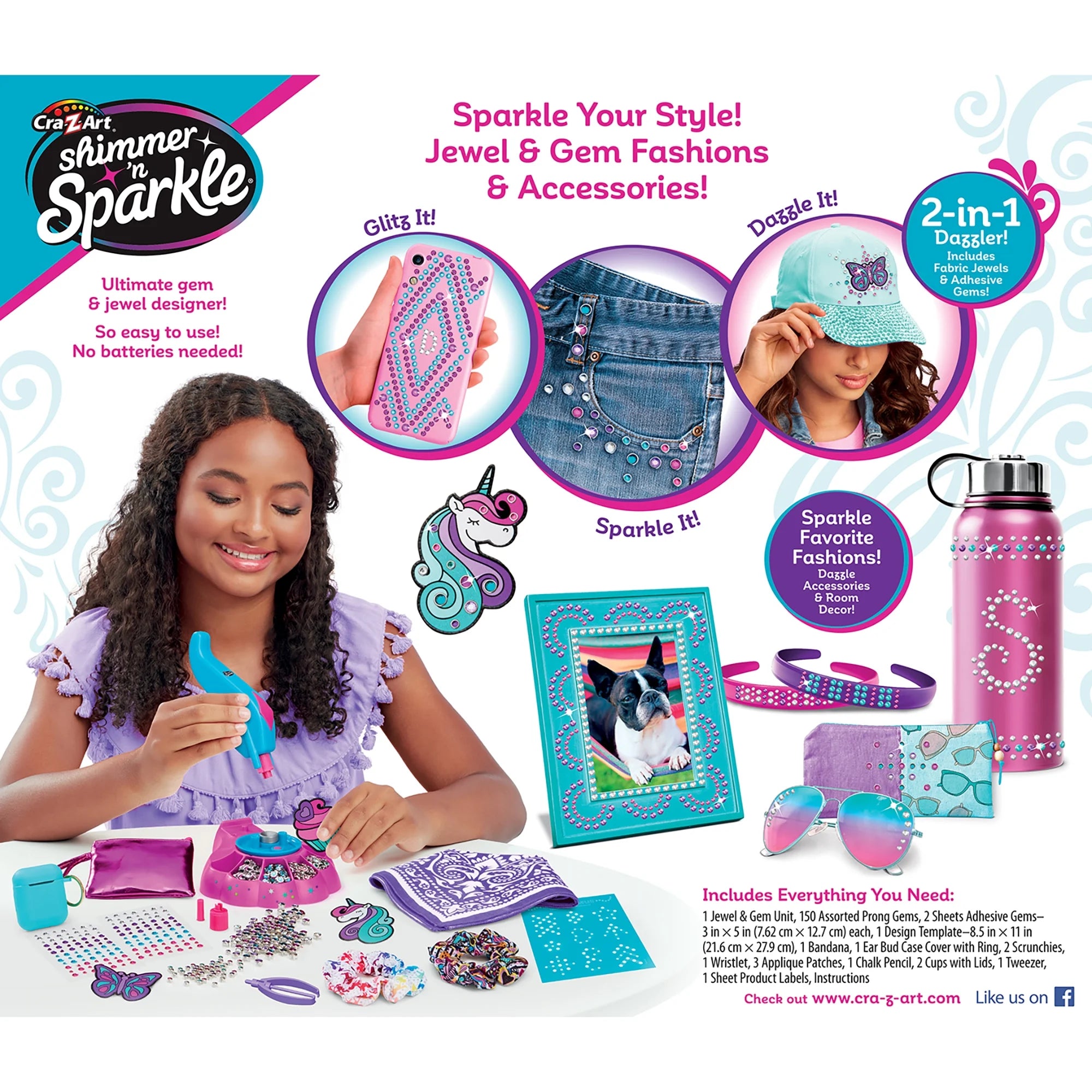 2-In-1 Jewel & Gem Designer with 8 Accessories W66292