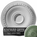 24 1/4x22OD x 1 1/2x22P Ceiling Medallion Hand-Painted Athenian Green V409