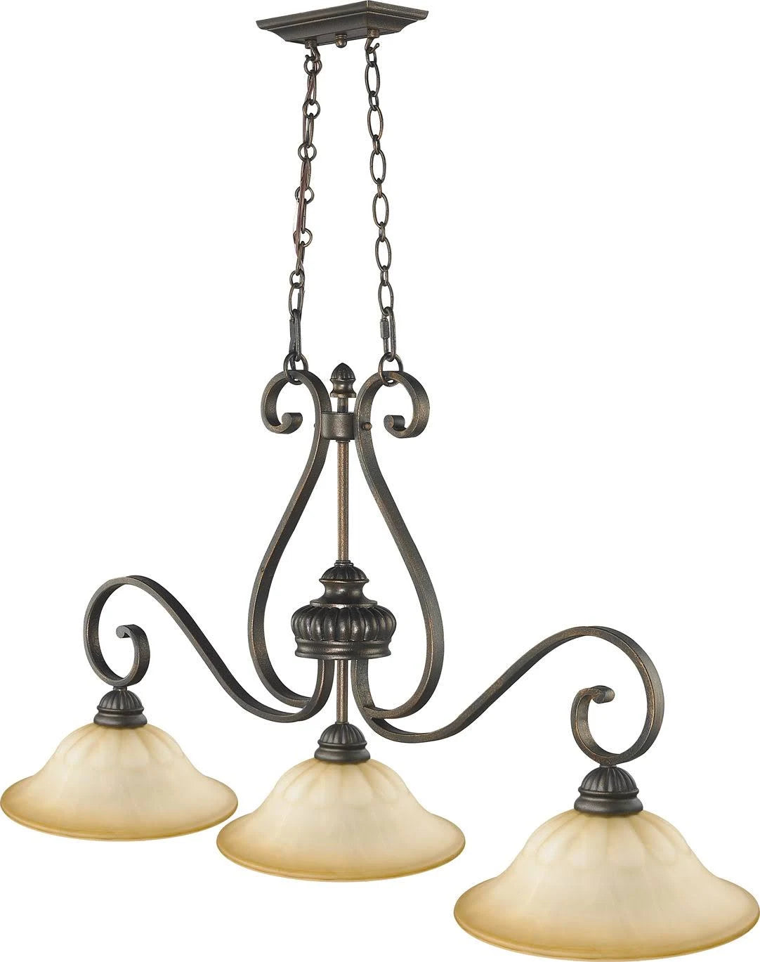 Leather Crackle Island Light U7089