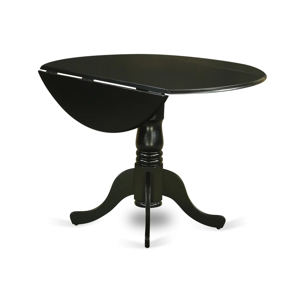 5-piece Wood Dining Set in Black/Dark Gotham Gray E730