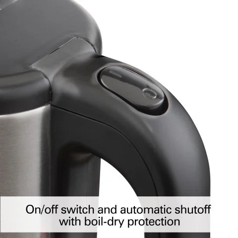 Stainless Steel and Black Electric Kettle L898