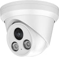 4K UltraHD 8MP Outdoor Security PoE IP Turret Camera with Microphone, 2.8mm Wide Angle, 98ft Night Vision, H.265, IP67 Waterproof F984